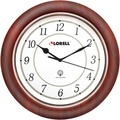 Lorell Clock, Wall, Wood Tone, 13.5 Inch LLR60986